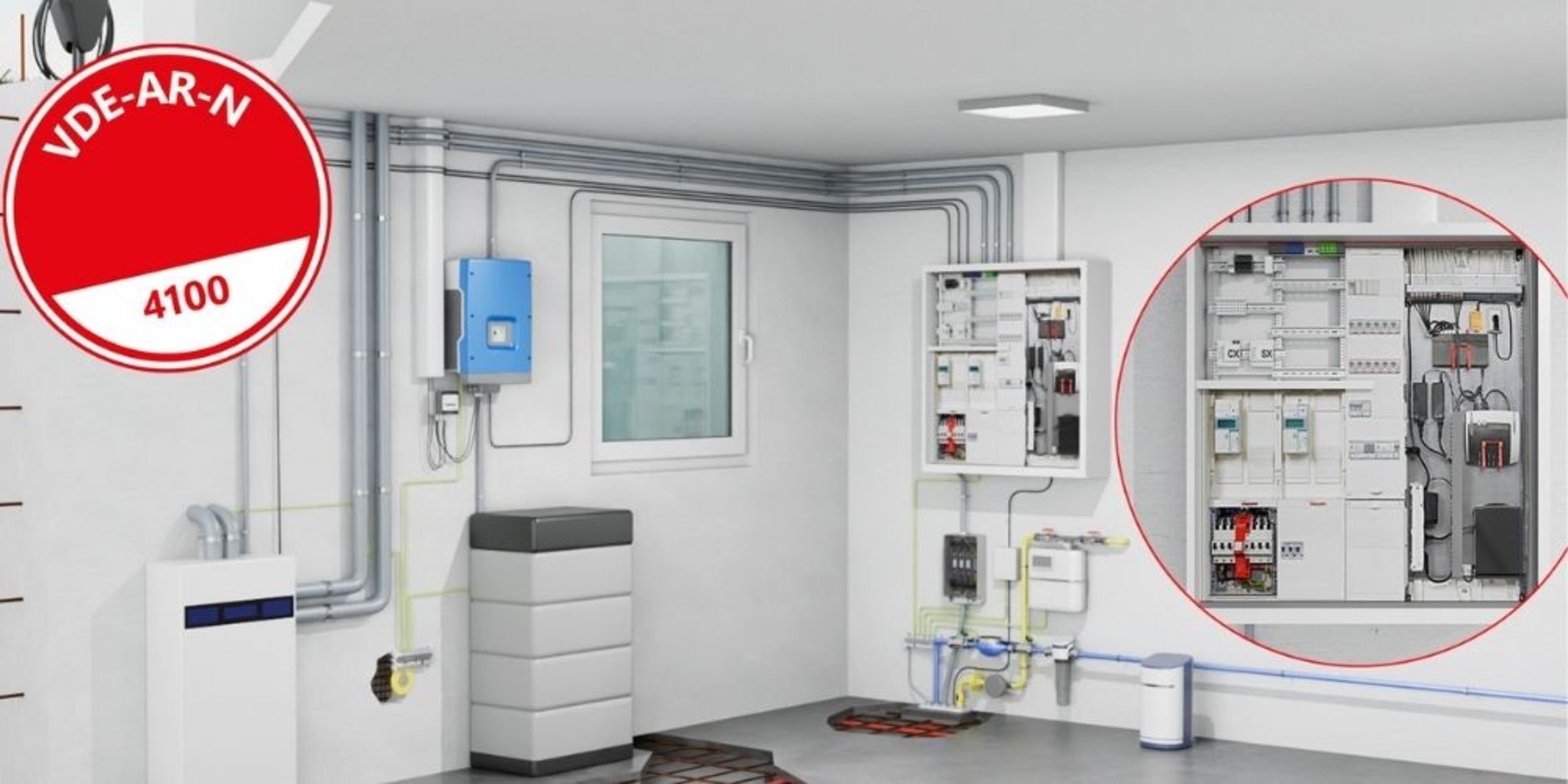 Schutz für Hausanschluss, Zähler, Unterverteilung bei Muster Elektro in Musterstadt